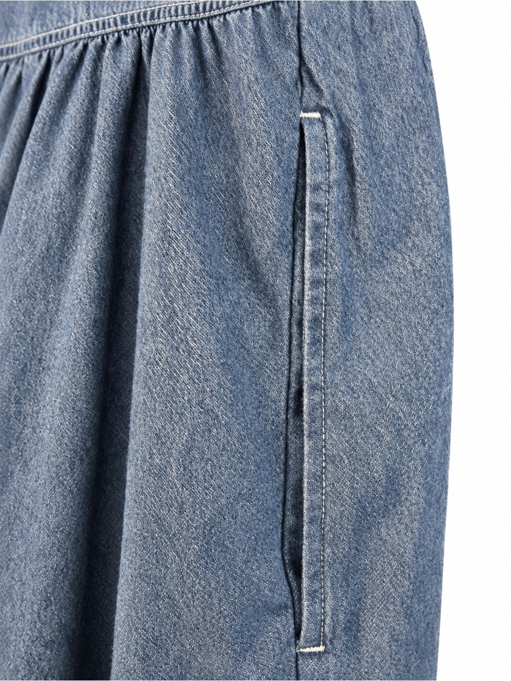 Vintage Cabin Creek Chambray Button Front Maxi Dress 2X 100% Cotton - Picture 5 of 5